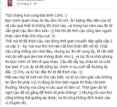 Những tâm sự được thoải mái thể hiện công khai mà không sợ lộ 