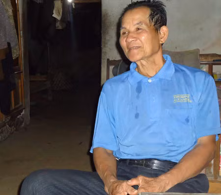 Cụ Lưu Quý Phi thôn Thọ Liêu, xã Thành Tiến, huyện Thạch Thành, 78 tuổi, một người con của đất Mường khẳng định “Bùa ngải xứ Mường là có thật''. 