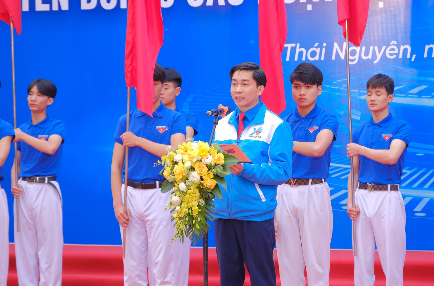 Anh Đoàn Quang Duy phát biểu tại lễ phát động. Anh Đoàn Quang Duy phát biểu tại lễ phát động.