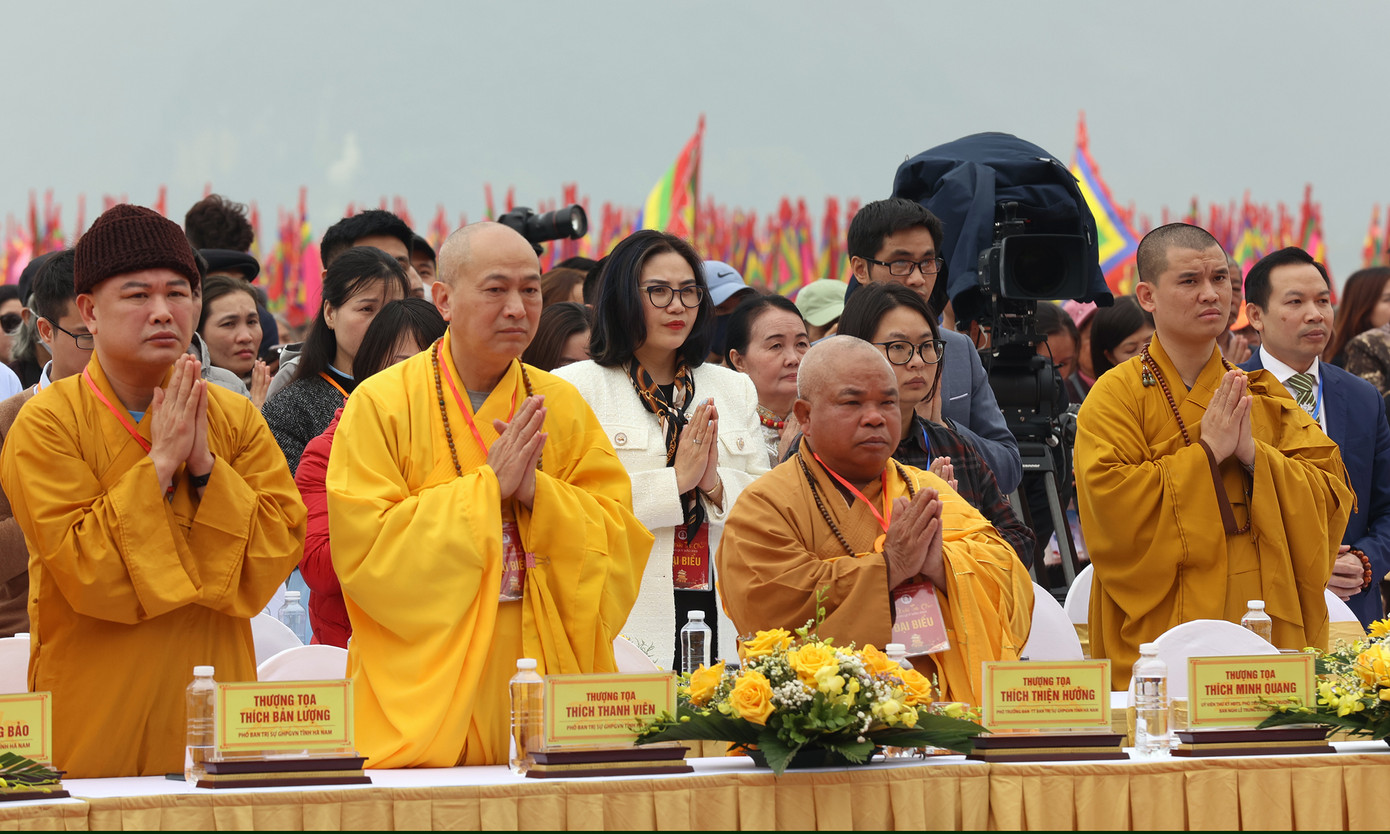 Tại lễ khai hội đã diễn ra nghi thức cầu quốc thái dân an. Ảnh: Như Ý. Tại lễ khai hội đã diễn ra nghi thức cầu quốc thái dân an. Ảnh: Như Ý.