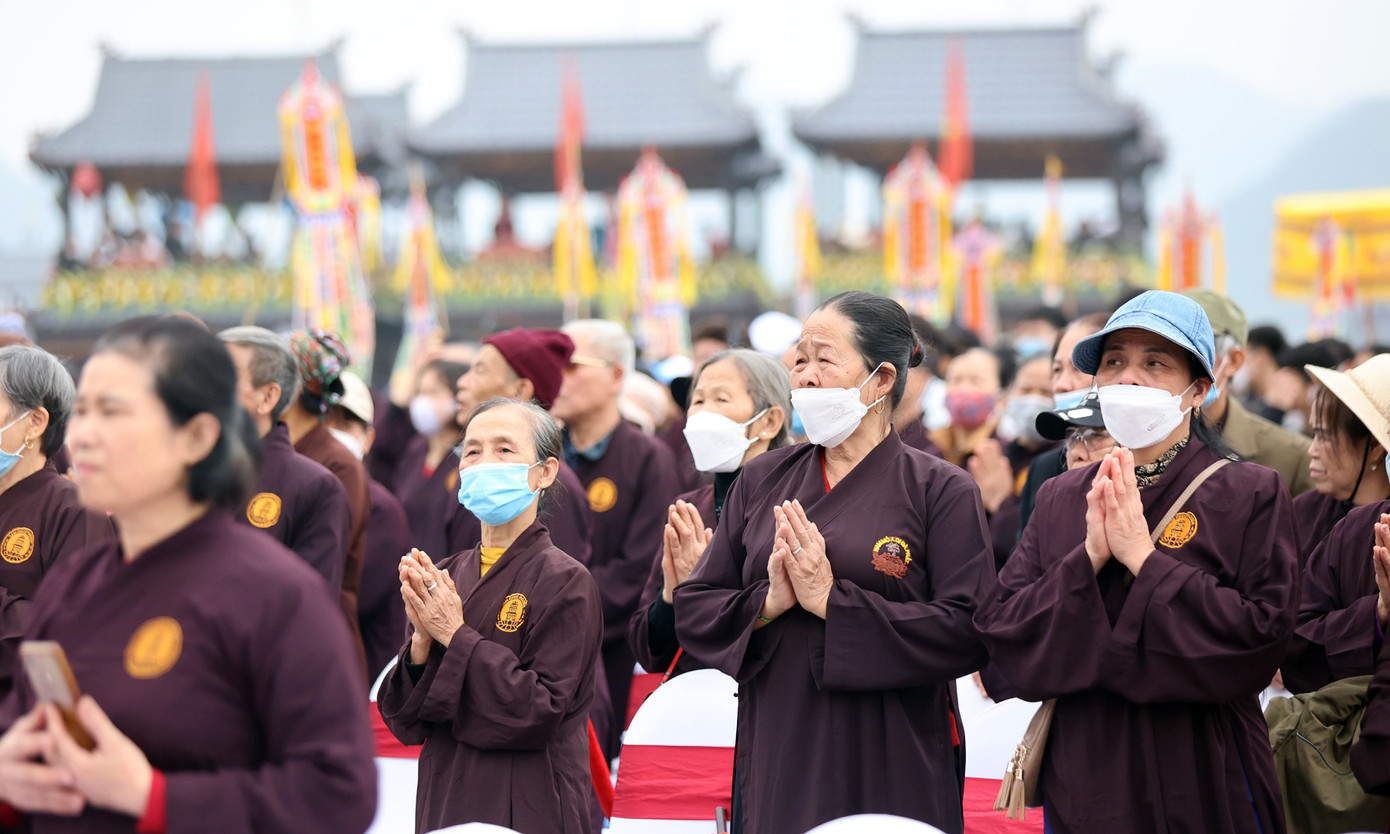 Tại lễ khai hội đã diễn ra nghi thức cầu quốc thái dân an. Ảnh: Như Ý. Tại lễ khai hội đã diễn ra nghi thức cầu quốc thái dân an. Ảnh: Như Ý.