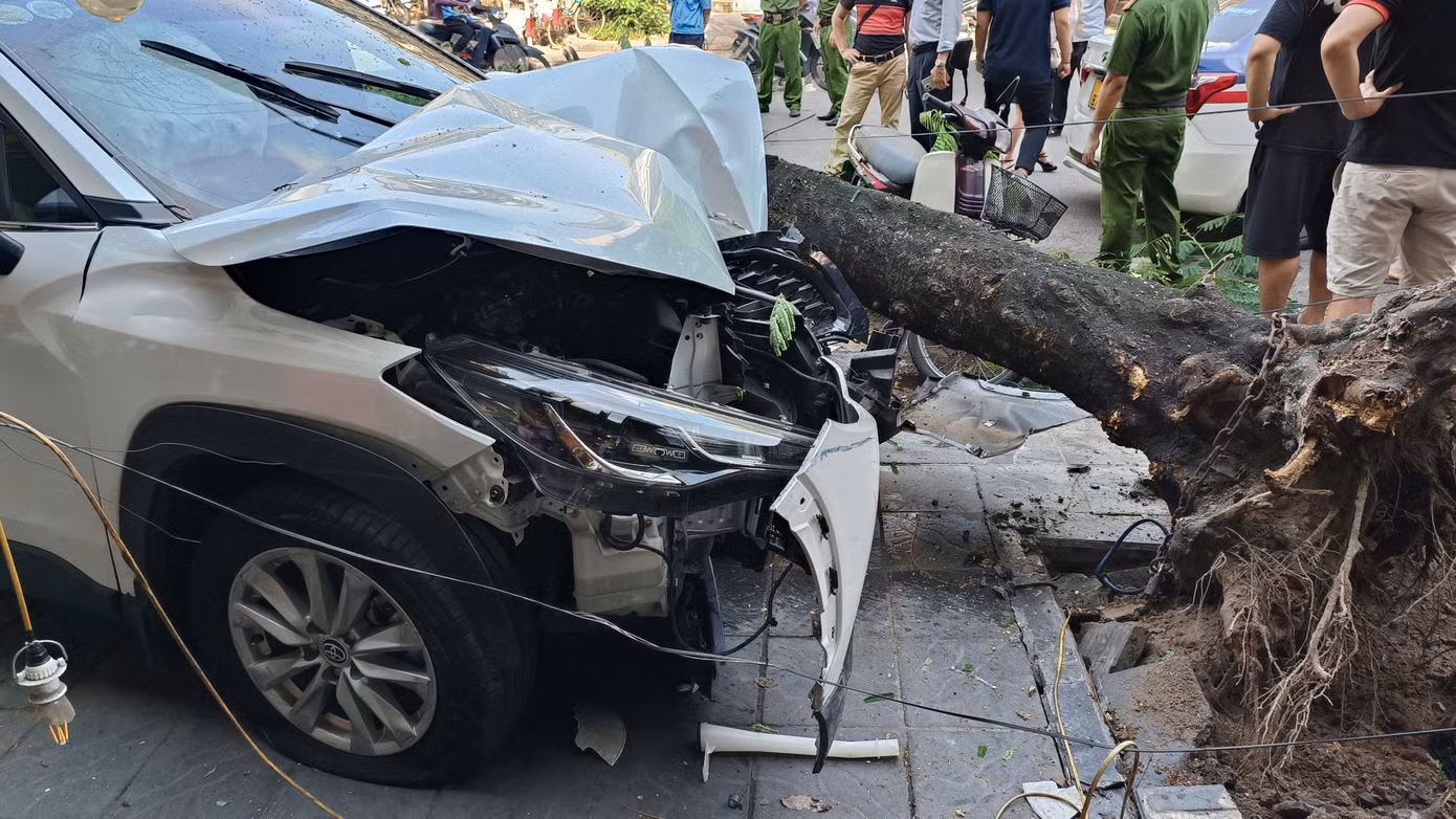 Hiện trường vụ tai nạn.