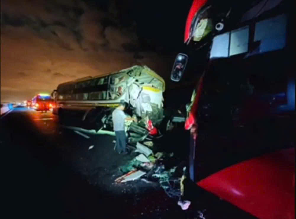 Hiện trường vụ tai nạn.