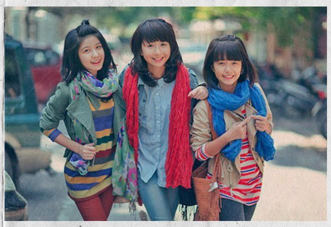 Từ trái qua: An Japan, Quỳnh Anh Shyn và Mẫn Tiên nổi danh là bộ ba hot girl đình đám Hà Nội một thời