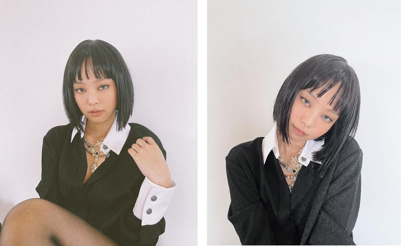 Theo đó, Jennie đội tóc giả ngắn mái bằng màu đen, đeo kính áp tròng màu xanh, với viền kẻ mắt màu đen. Hầu hết trang phục cũng lấy màu đen làm chủ đạo mang đến cảm giác rất hắc ám, nguy hiểm, nhưng cũng rất khiêu khích. "Các bạn có biết tôi lấy cảm hứng từ đâu không?"