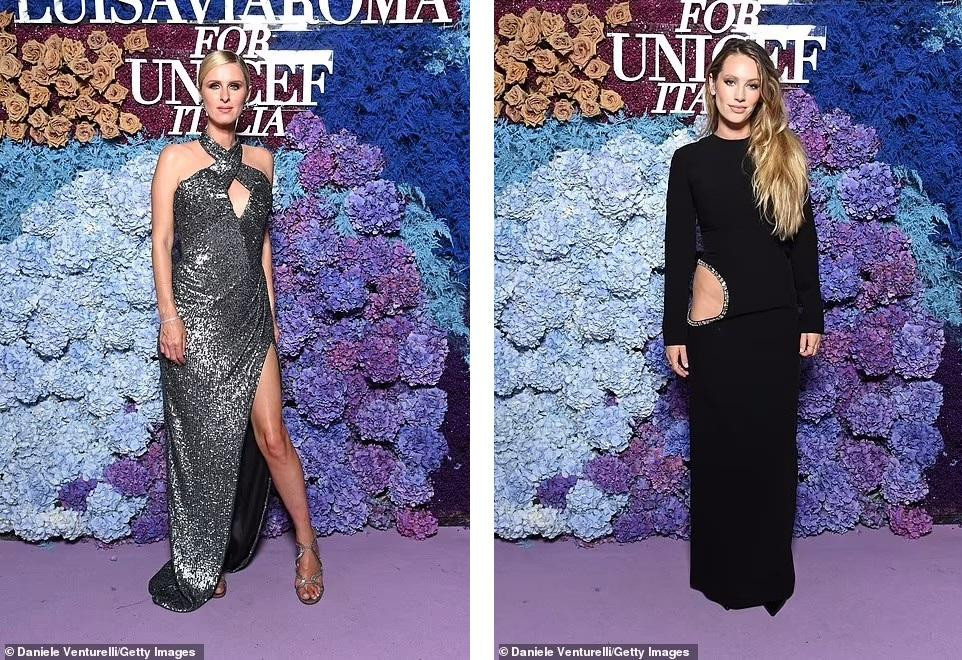 Nicky Hilton Rothschild, em gái của Paris Hilton, (trái) và người mẫu, diễn viên Dylan Penn.