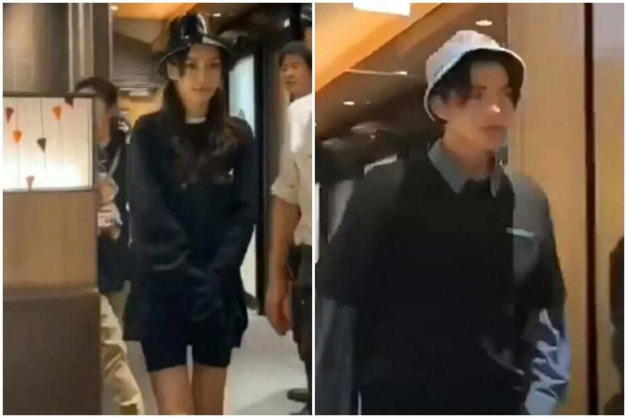 Hình ảnh khiến nữ diễn viên bị nghi mặc đồ đôi với đàn em.