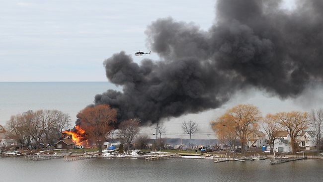 Hiện trường vụ cháy nhà tên Spengler tạo ra nhằm dụ lính cứu hỏa