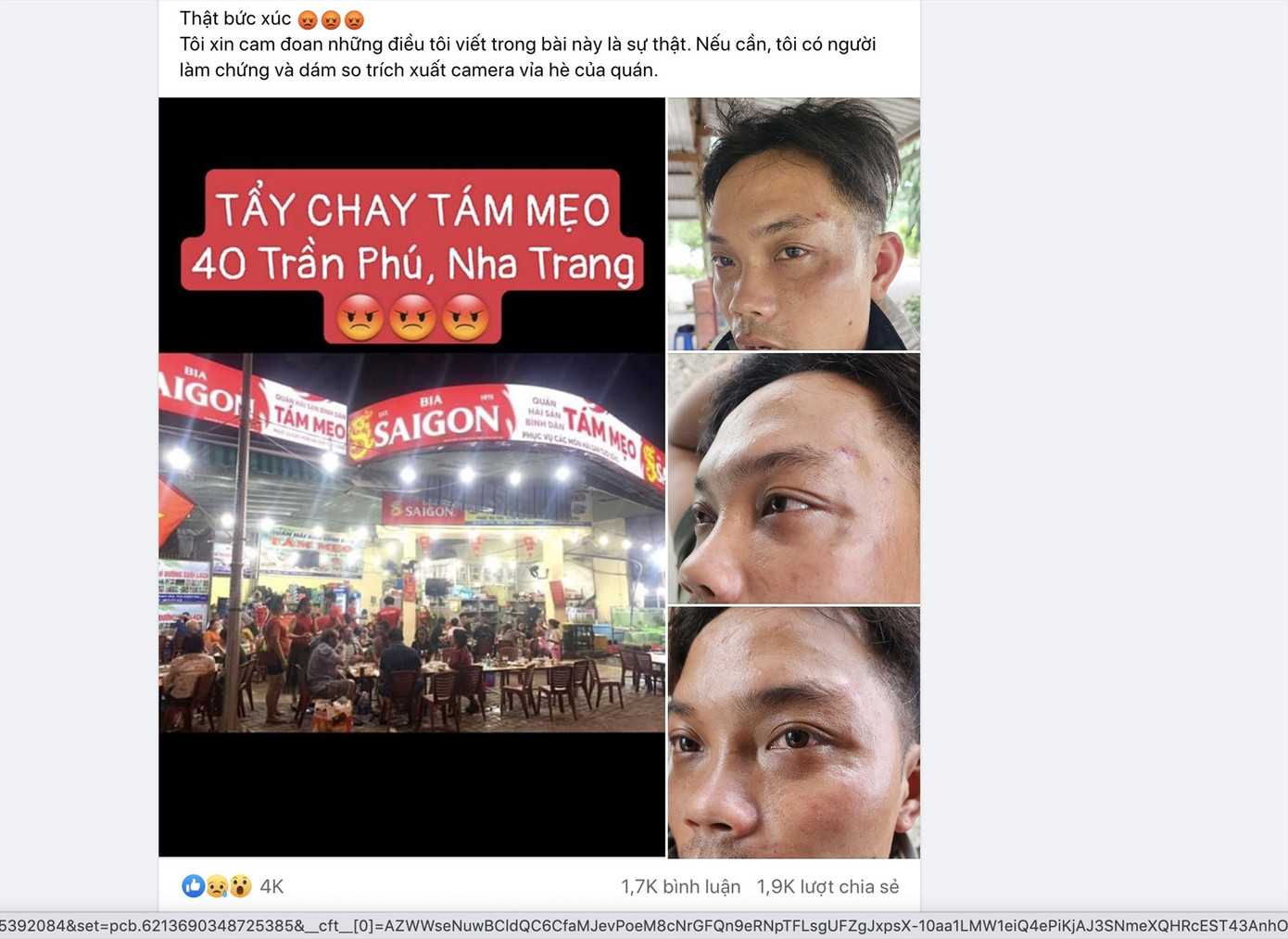 Du khách Đà Lạt đăng bài viết tố cáo quán Tám Mẹo trên mạng xã hội. Ảnh chụp lại màn hình. Du khách Đà Lạt đăng bài viết tố cáo quán Tám Mẹo trên mạng xã hội. Ảnh chụp lại màn hình.