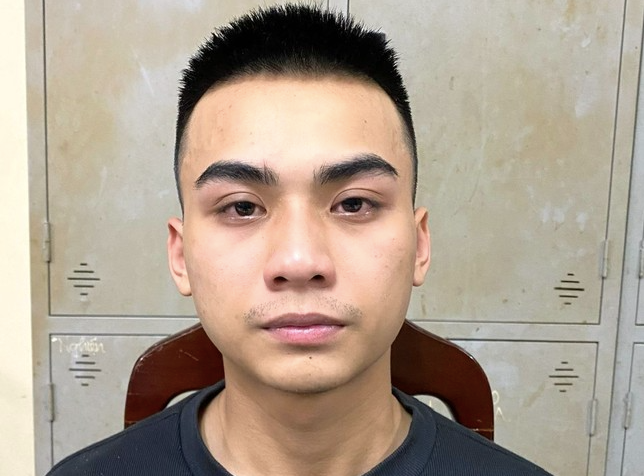 Đối tượng Hoàng Minh Hào khi mới bị bắt giữ. Đối tượng Hoàng Minh Hào khi mới bị bắt giữ.