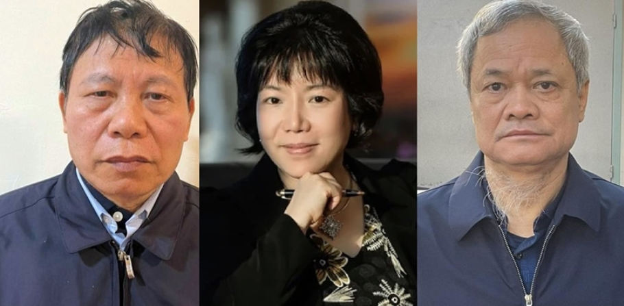 Các bị can Nguyễn Nhân Chiến, Nguyễn Thị Thanh Nhàn, Nguyễn Tử Quỳnh.