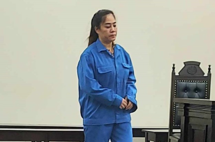 Nữ bị cáo Trần Thị Sớm.