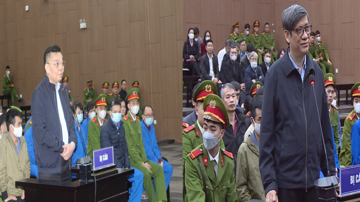 Bị cáo Chu Ngọc Anh và Nguyễn Thanh Long. Bị cáo Chu Ngọc Anh và Nguyễn Thanh Long.