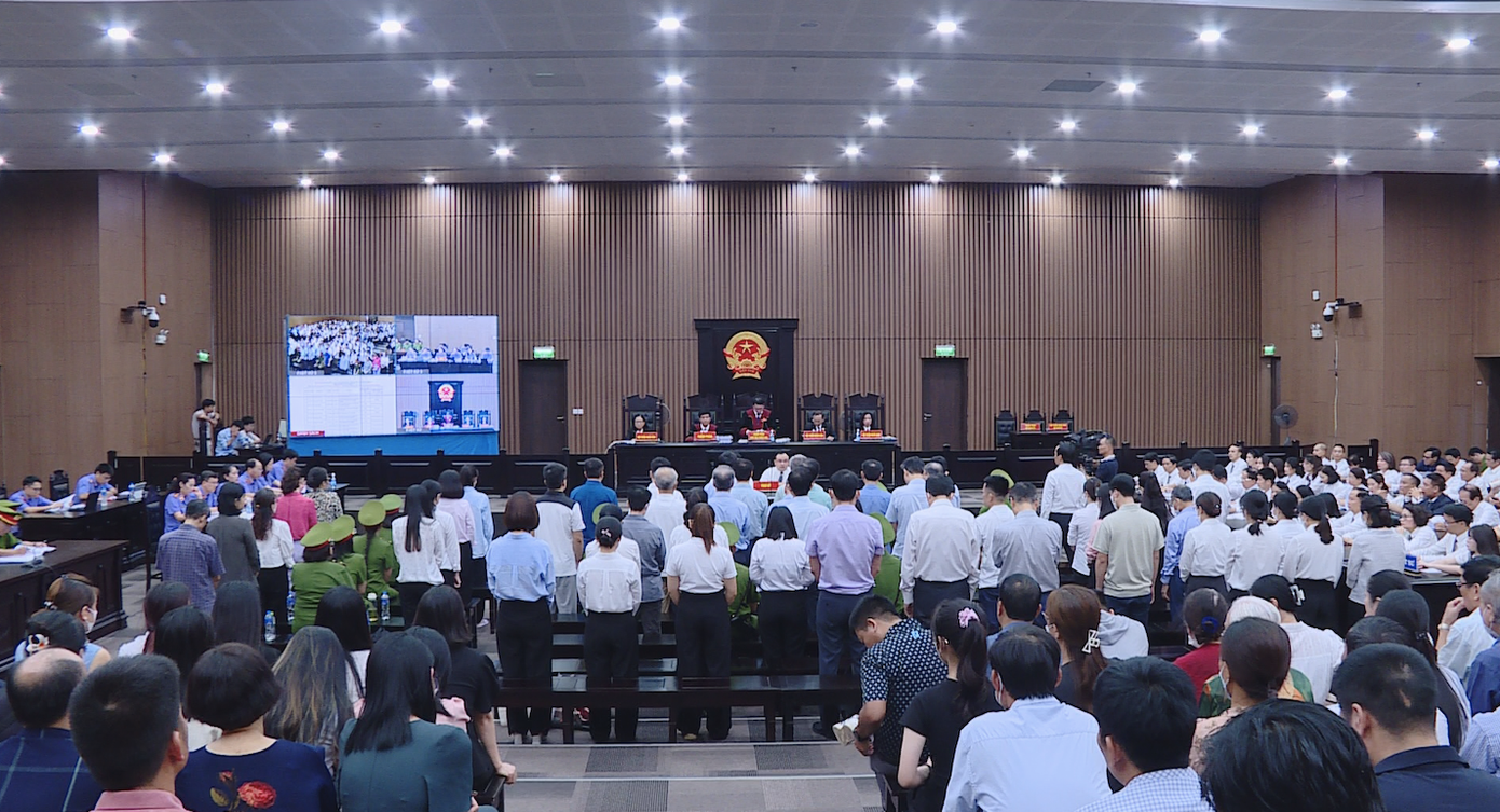 Toàn cảnh buổi tuyên án. Toàn cảnh buổi tuyên án.