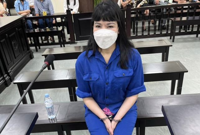 Bị cáo Vũ Thị Thu Nhung. Bị cáo Vũ Thị Thu Nhung.