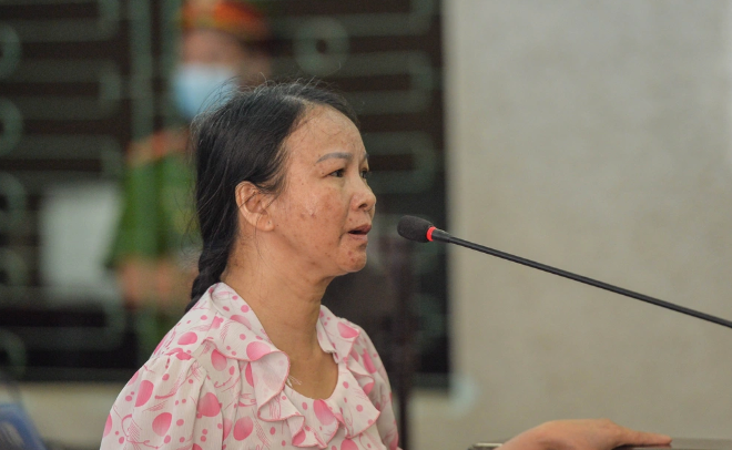 Bị cáo Trần Thị Hiền. Bị cáo Trần Thị Hiền.