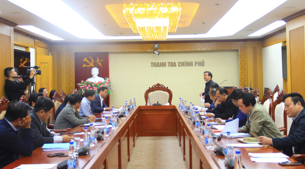 Đại biểu các bộ, ngành dự công bố kết luận thanh tra.