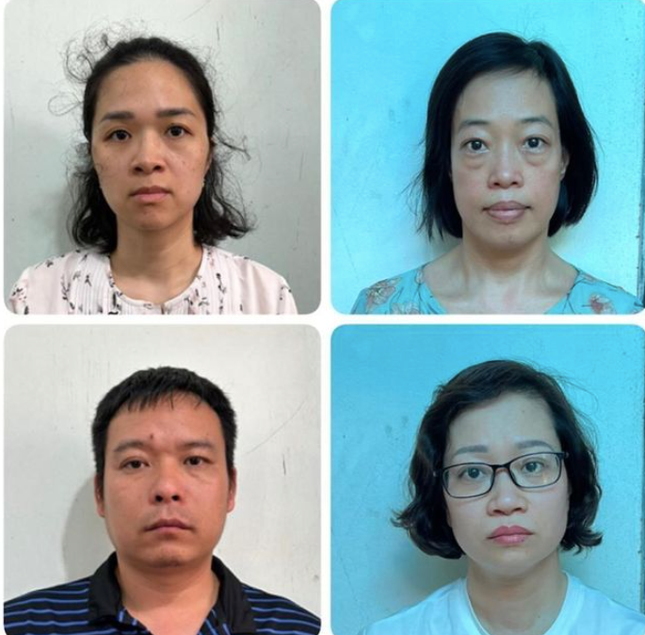 Một số bị can trong vụ án. Một số bị can trong vụ án.