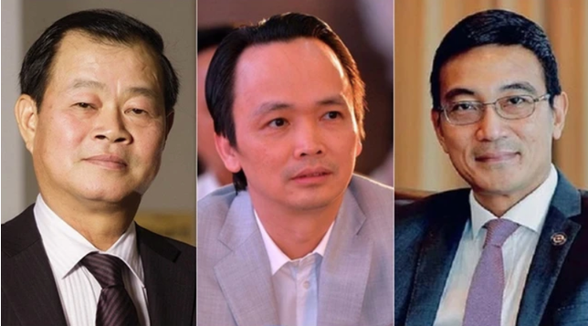 Các bị cáo Trần Đắc Sinh, Trịnh Văn Quyết, Lê Hải Trà. Các bị cáo Trần Đắc Sinh, Trịnh Văn Quyết, Lê Hải Trà.