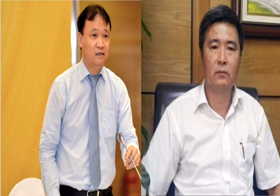 Bị can Đỗ Thắng Hải và Nguyễn Lộc An.