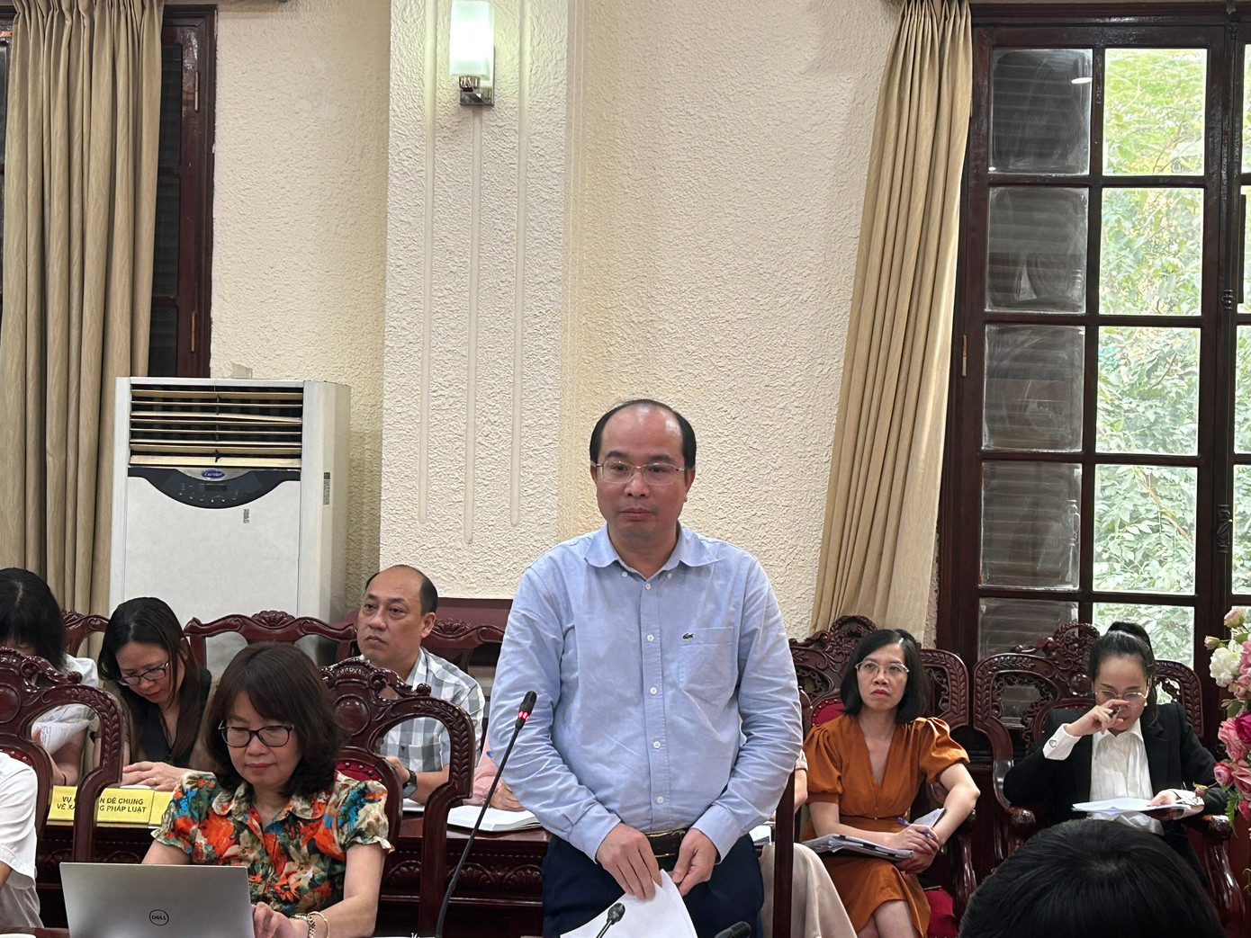 Ông Nguyễn Thắng Lợi trả lời tại cuộc họp báo. Ông Nguyễn Thắng Lợi trả lời tại cuộc họp báo.