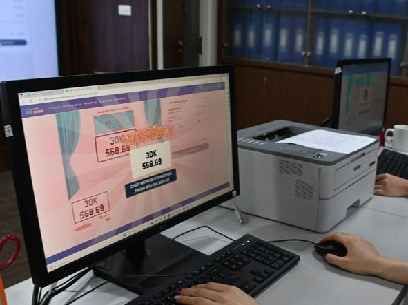 "Phiên đấu giá thứ ba" có 188.399 biển số. "Phiên đấu giá thứ ba" có 188.399 biển số.