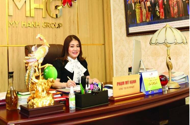 Bà Phạm Mỹ Hạnh – Chủ tịch HĐQT Công ty cổ phần tập đoàn Mỹ Hạnh.
