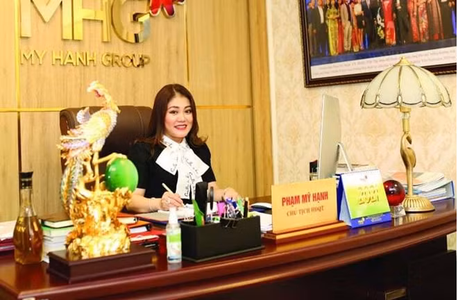 Bà Phạm Mỹ Hạnh – Chủ tịch HĐQT Công ty cổ phần tập đoàn Mỹ Hạnh.