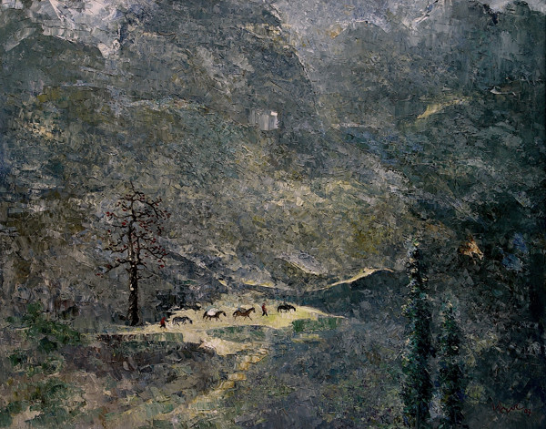 Núi Đồng Văn, 2007, sơn dầu. Núi Đồng Văn, 2007, sơn dầu