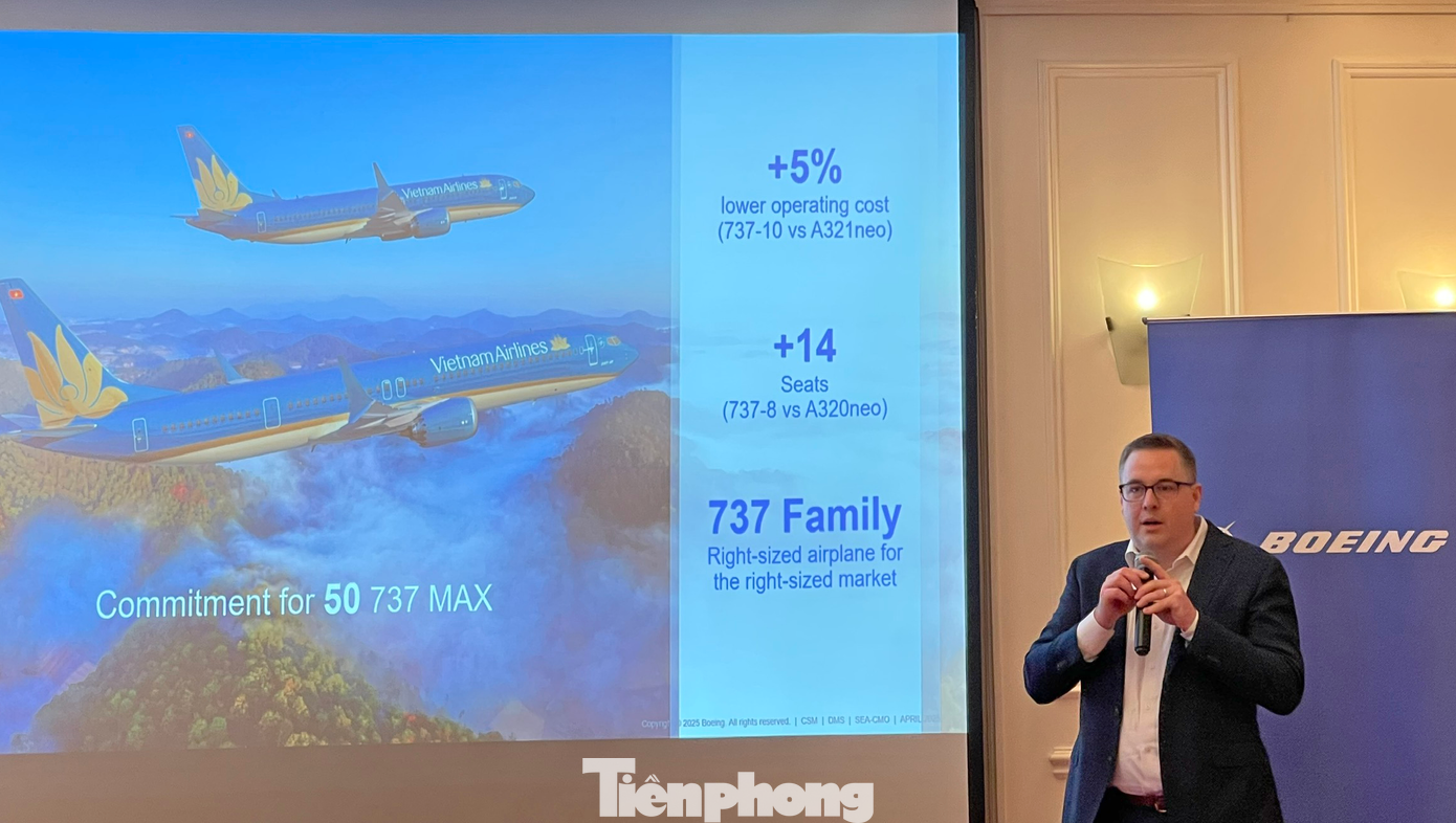 Vietjet và Vietnam Airlines đang đặt hàng tổng cộng 250 máy bay Boeing 737 MAX. Ảnh: Lộc Liên. Vietjet và Vietnam Airlines đang đặt hàng tổng cộng 250 máy bay Boeing 737 MAX. Ảnh: Lộc Liên.