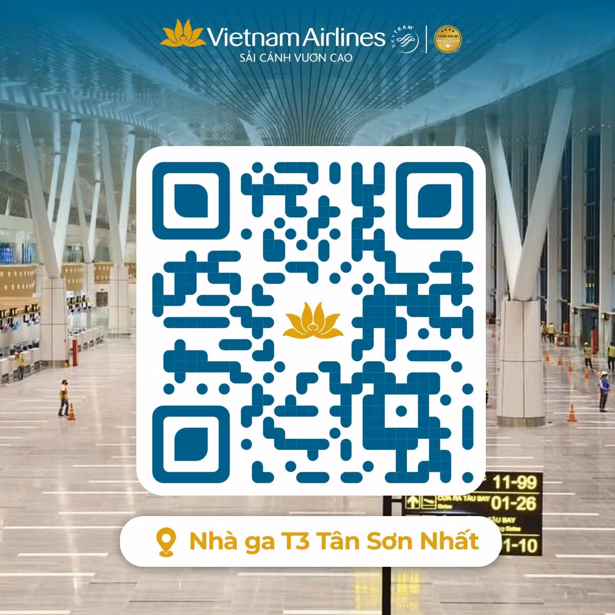 Đại diện Vietnam Airlines cho biết thời gian tới hãng sẽ tiếp tục cập nhật lộ trình chuyển khai thác các đường bay nội địa khác sang nhà ga T3, sẽ thông báo rộng rãi đến hành khách qua các kênh chính thức. Đại diện Vietnam Airlines cho biết thời gian tới hãng sẽ tiếp tục cập nhật lộ trình chuyển khai thác các đường bay nội địa khác sang nhà ga T3, sẽ thông báo rộng rãi đến hành khách qua các kênh chính thức.