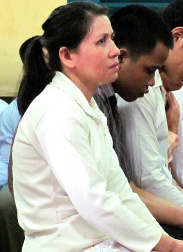 Bị cáo Hoa tại tòa