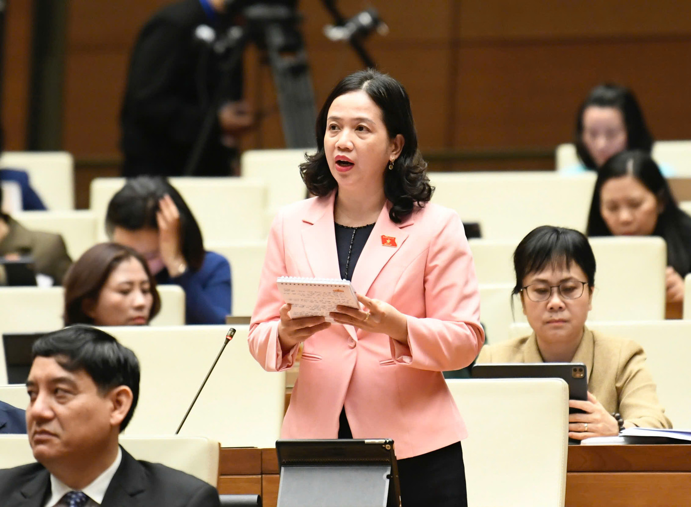 Đại biểu Điểu Huỳnh Sang (Đoàn Bình Phước). Ảnh: Như Ý Đại biểu Điểu Huỳnh Sang (Đoàn Bình Phước). Ảnh: Như Ý