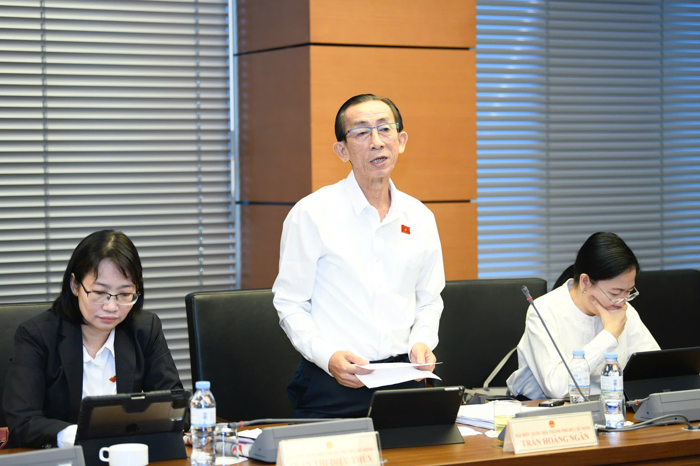 Đại biểu Trần Hoàng Ngân (đứng)