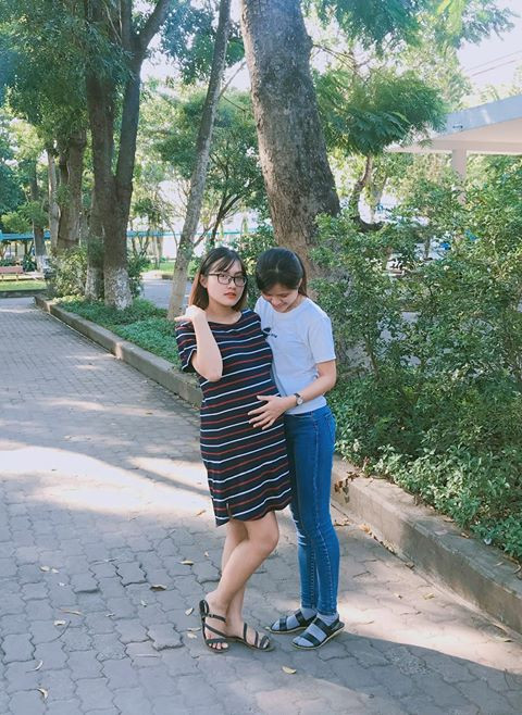 Nữ sinh 'tạo bão' khi chia sẻ hành trình vác bụng bầu đi học ảnh 1