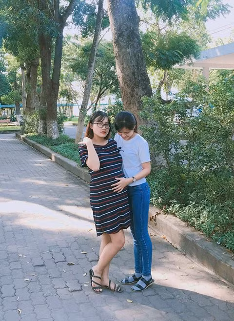 Nữ sinh 'tạo bão' khi chia sẻ hành trình vác bụng bầu đi học ảnh 1