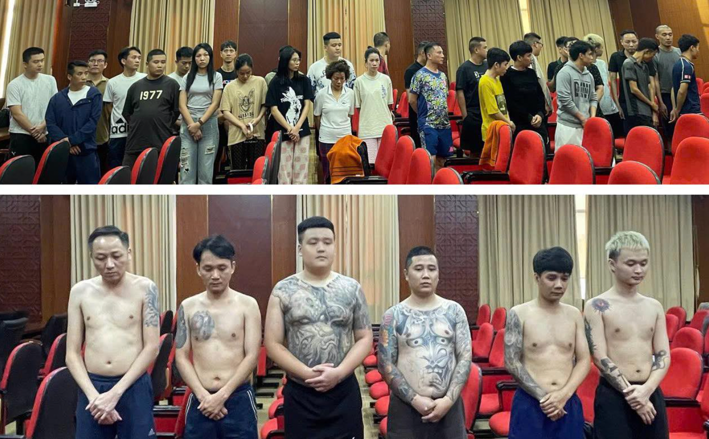 Các đối tượng bị bắt giữ. Các đối tượng bị bắt giữ.