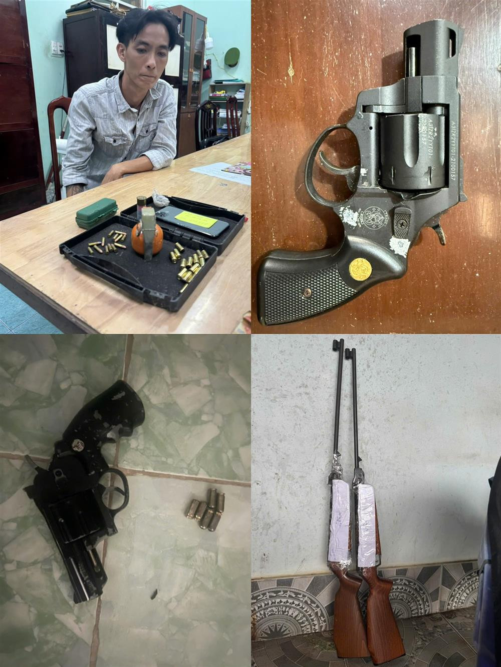 Một đối tượng cùng tang vật vụ án. Một đối tượng cùng tang vật vụ án.