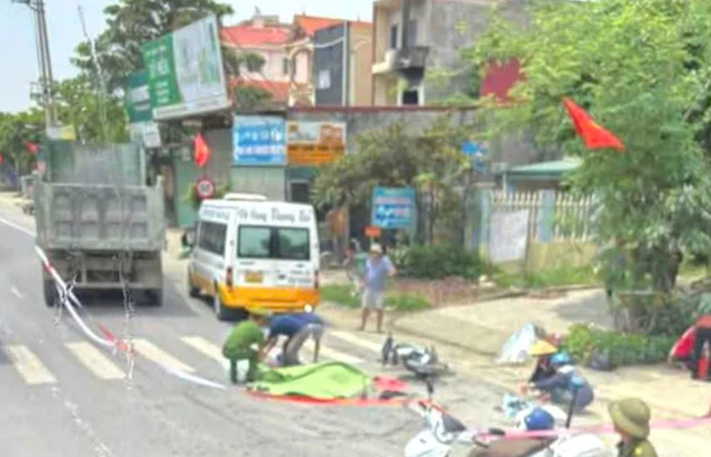 Hiện trường vụ tai nạn.