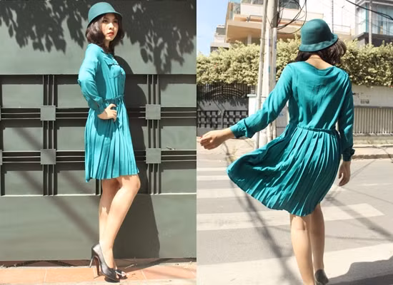 Bạn hoàn toàn có thể diện một "cây" xanh đi dạo phố bởi bộ trang phục sẽ giúp bạn khoe cá tính và vẻ trẻ trung, hiện đại của mình.