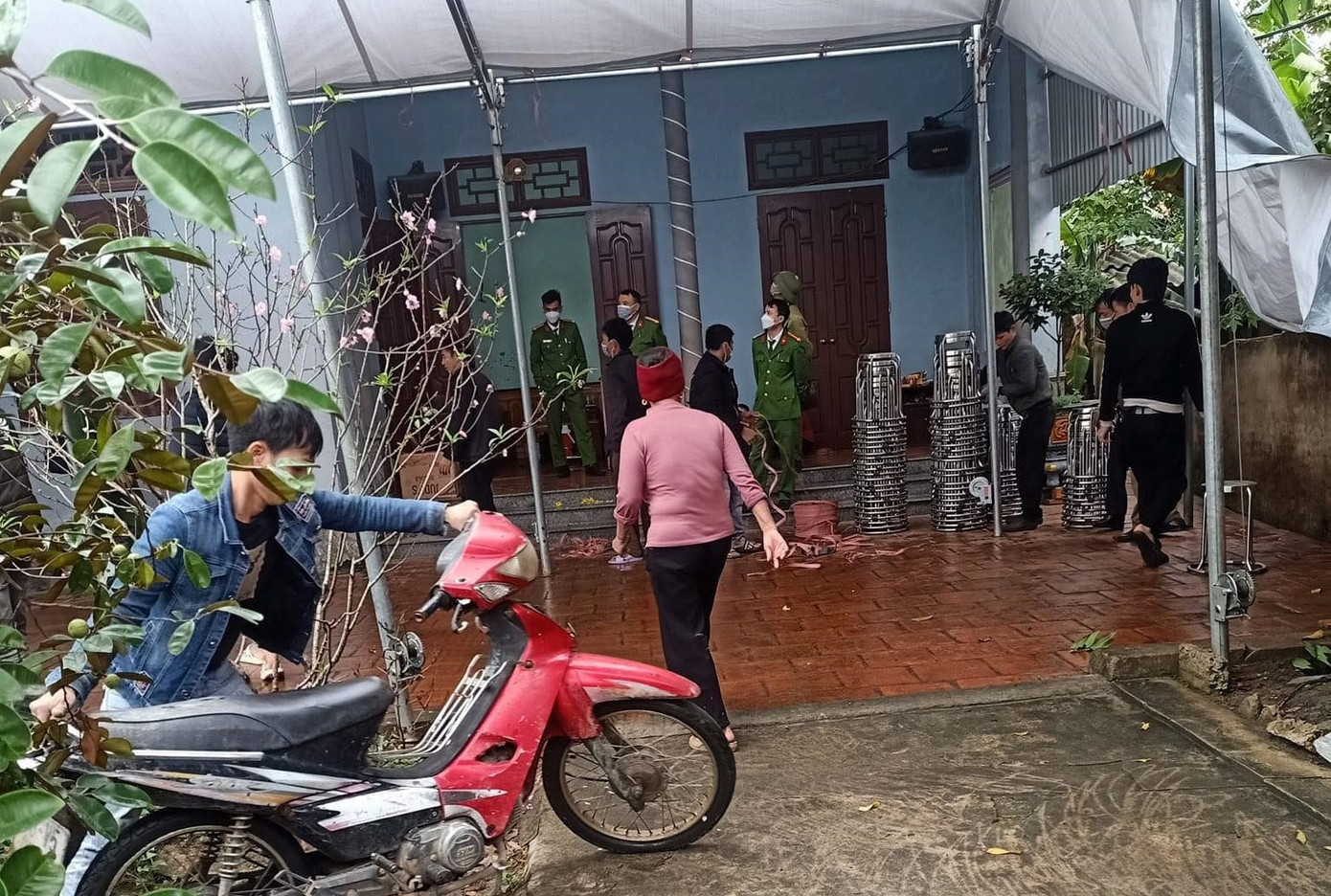 Hiện trường ngôi nhà xảy ra vụ án Hiện trường ngôi nhà xảy ra vụ án