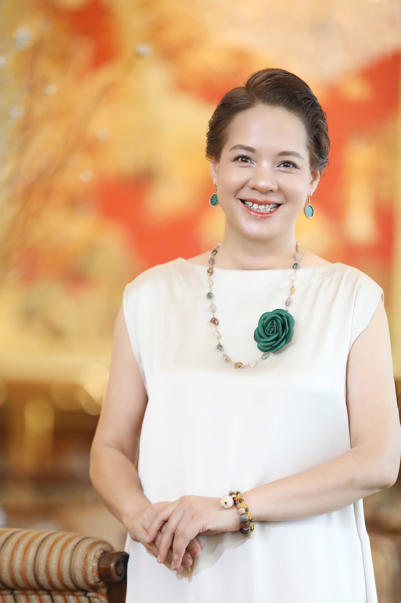 Đây là lần đầu MC Diễm Quỳnh đảm nhận vai trò giám khảo Hoa hậu Việt Nam. Ảnh: Hồng Vĩnh.