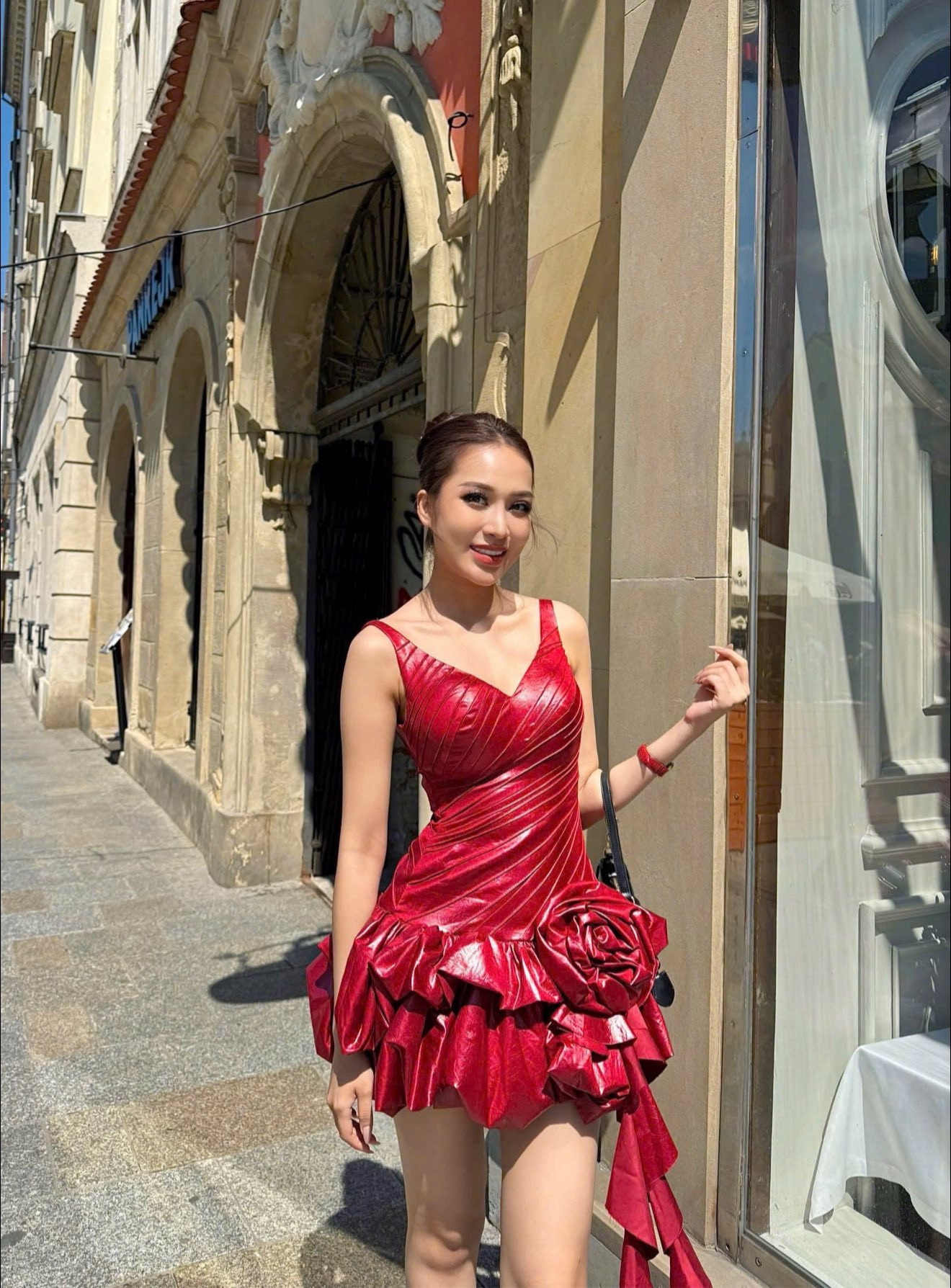 Hình ảnh Kỳ Duyên tại cuộc thi Hoa hậu Siêu quốc gia 2025.