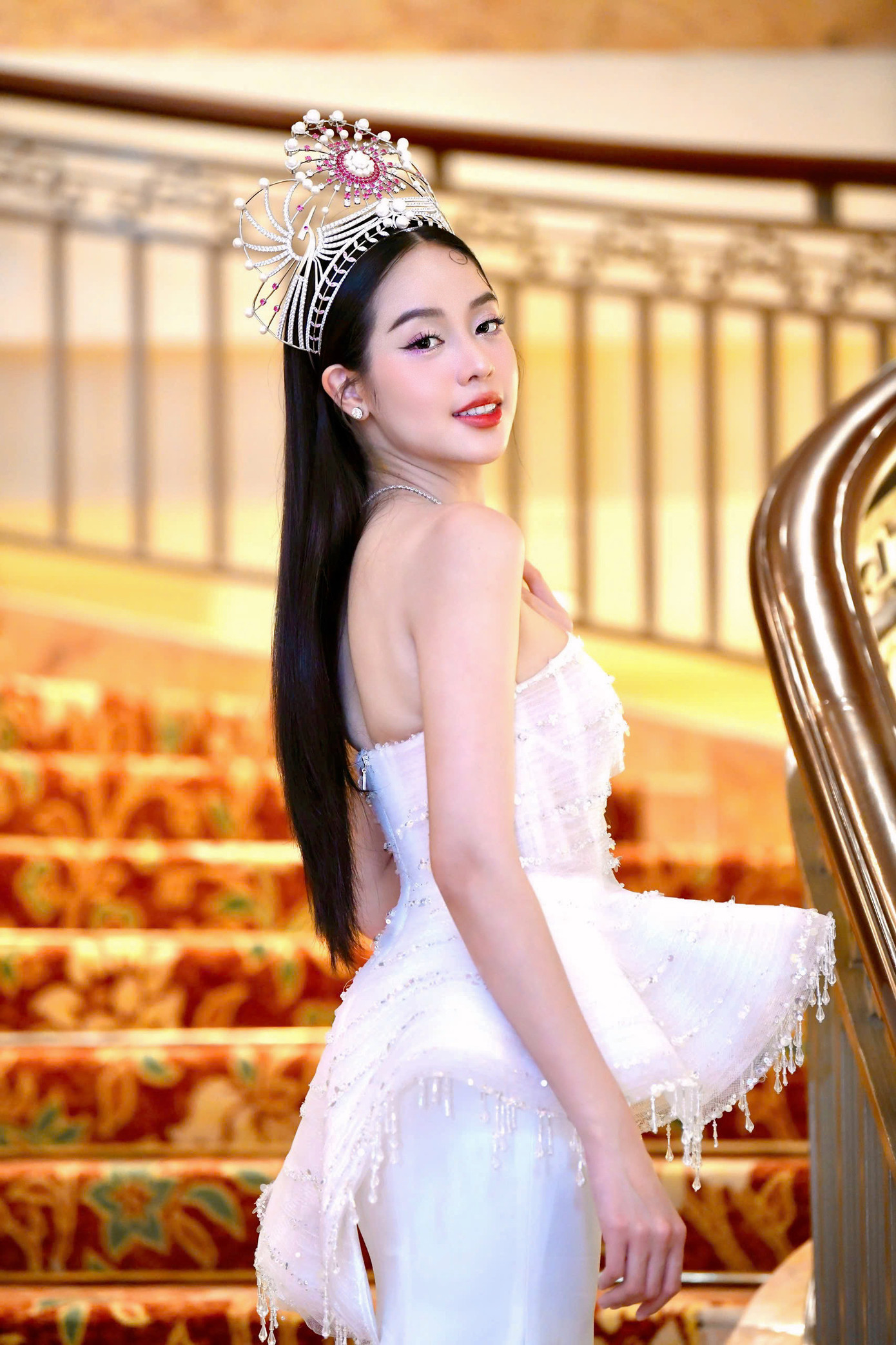 Hoa hậu Việt Nam 2022 Huỳnh Thị Thanh Thủy chưa vội kết hôn, muốn trau dồi thêm kiến thức. Ảnh: Trọng Tài.