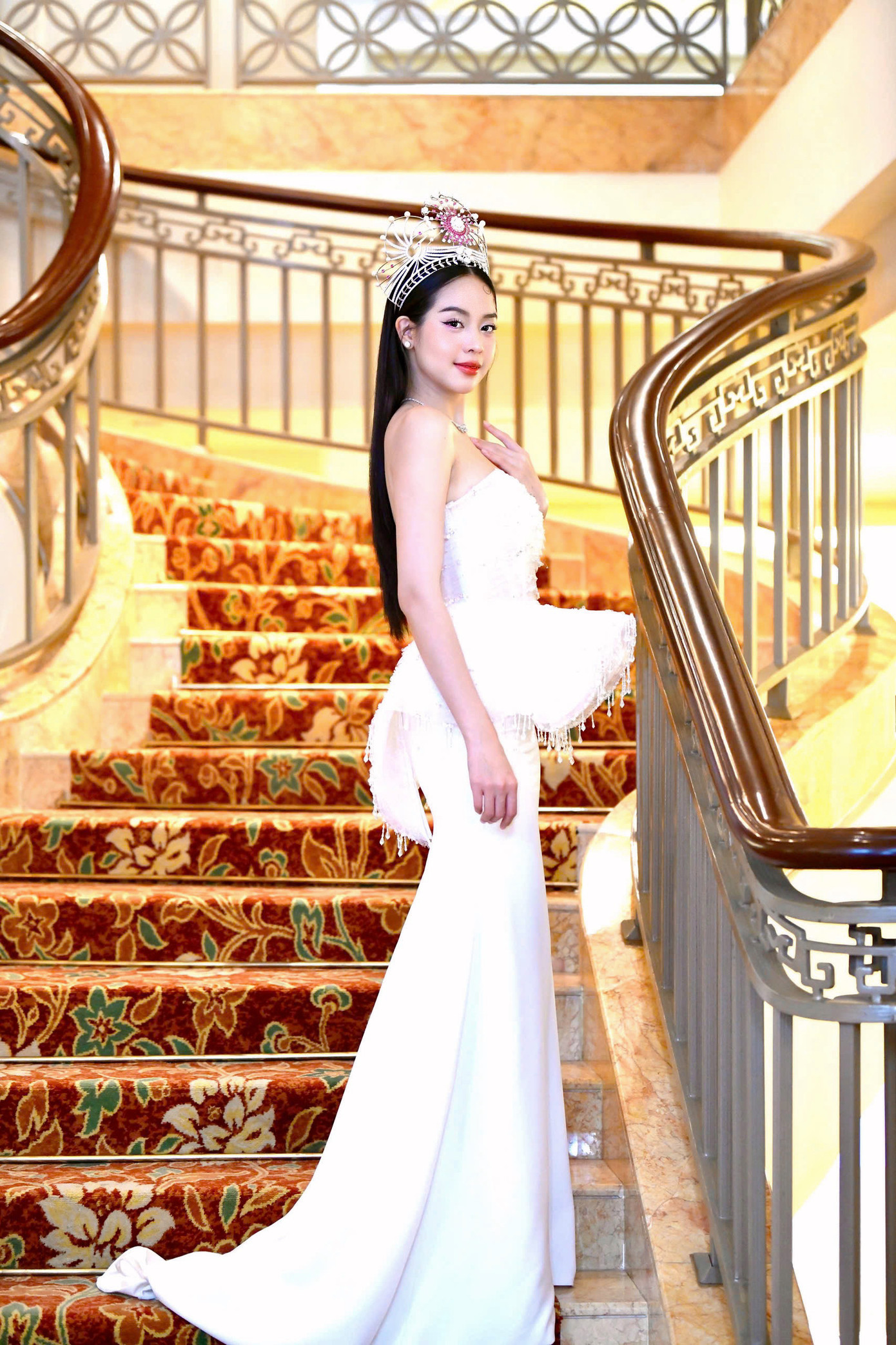 Hoa hậu Việt Nam 2022 Huỳnh Thị Thanh Thủy chưa vội kết hôn, muốn trau dồi thêm kiến thức. Ảnh: Trọng Tài.