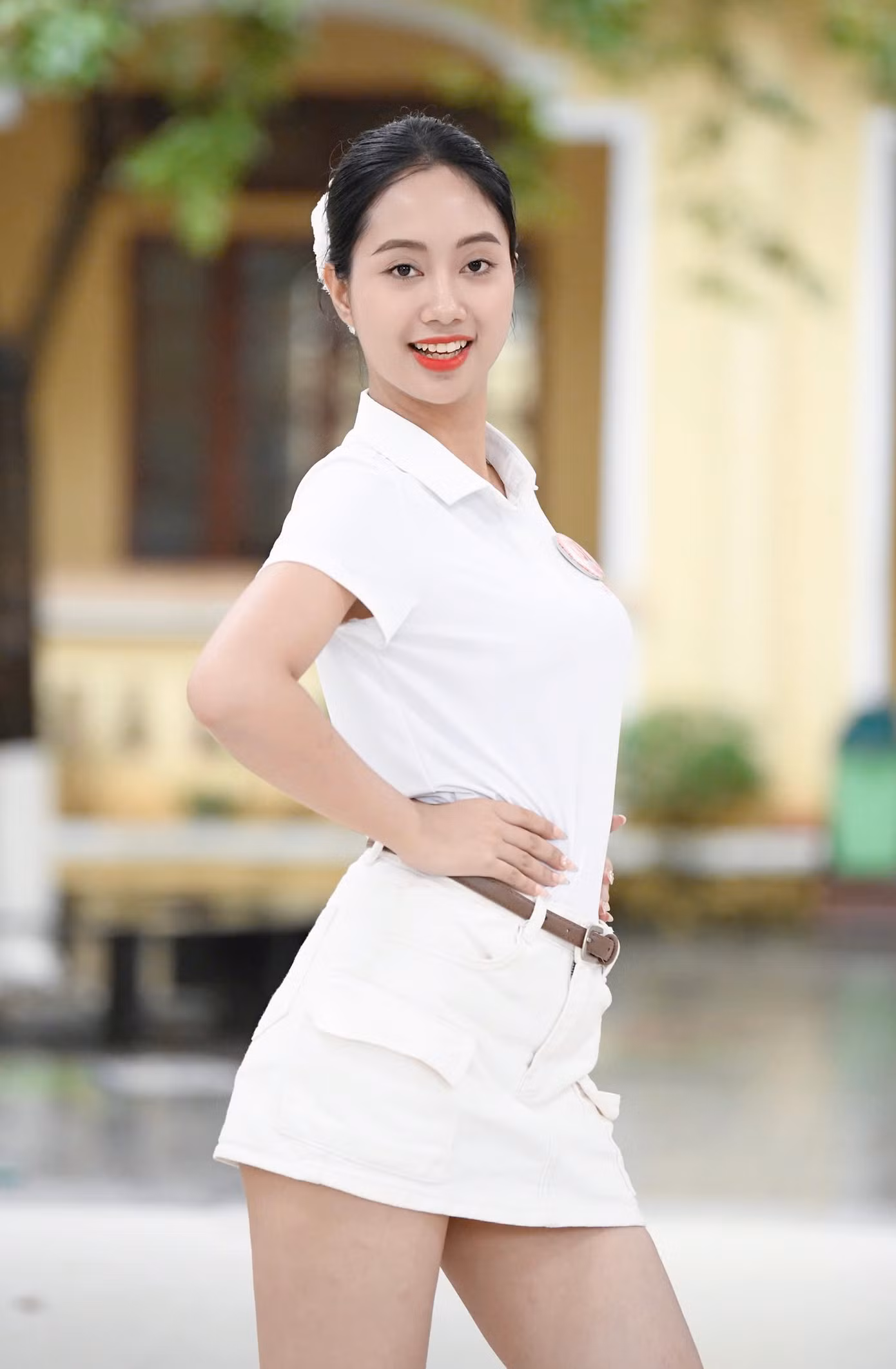 Thí sinh Nguyễn Mai Phương cho biết cô tiếp tục chăm sóc da, chờ cơ hội tỏa sáng sau thời gian trang điểm liên tục, chuẩn bị cho đêm chung kết Hoa hậu Việt Nam 2024 diễn ra tại Huế.