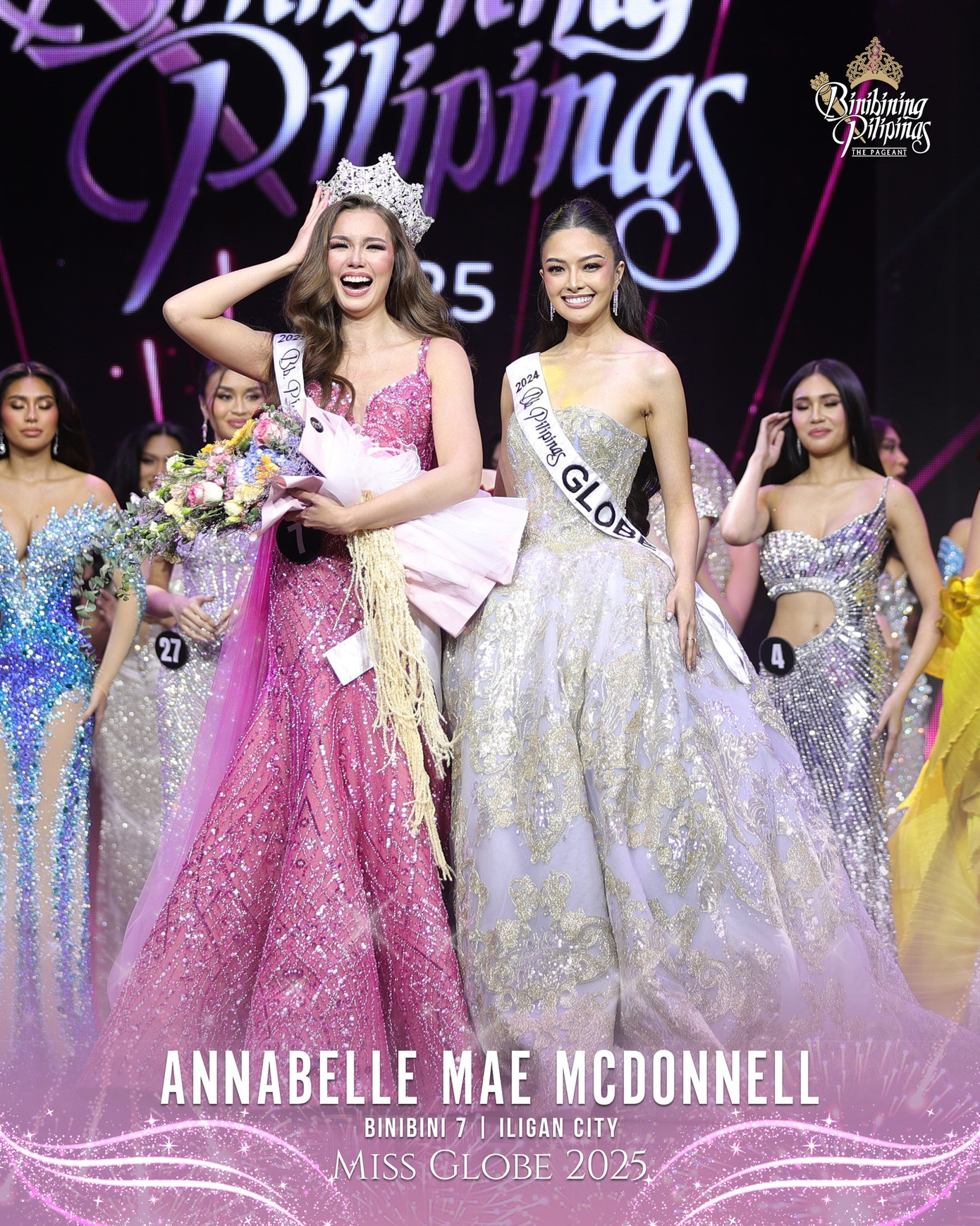 Annabelle Mae Mcdonnell trong đêm chung kết Binibining Pilipinas 2025.