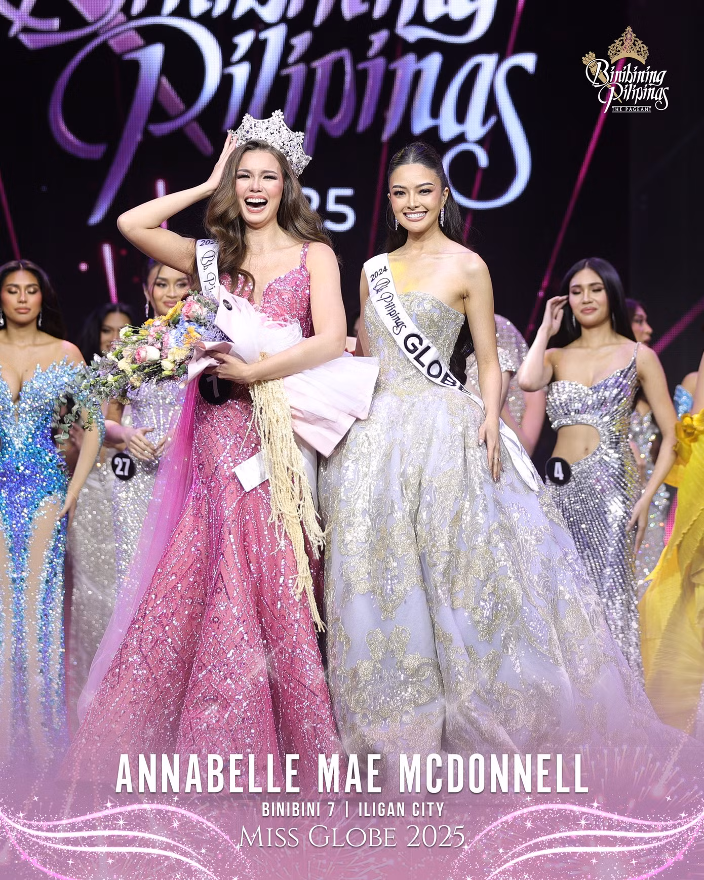 Annabelle Mae Mcdonnell trong đêm chung kết Binibining Pilipinas 2025. Annabelle Mae Mcdonnell trong đêm chung kết Binibining Pilipinas 2025.