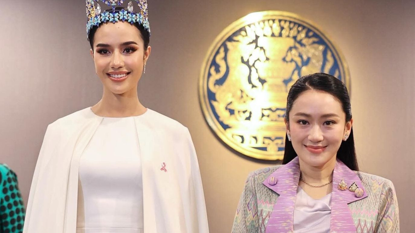 Hoa hậu Thế giới 2025 Suchata Chuangsri diện kiến Thủ tướng Thái Lan Paetongtarn Shinawatra.