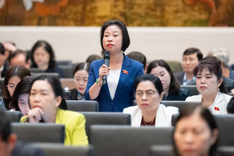 Đại biểu Phạm Thị Thanh Mai (đoàn Hà Nội).